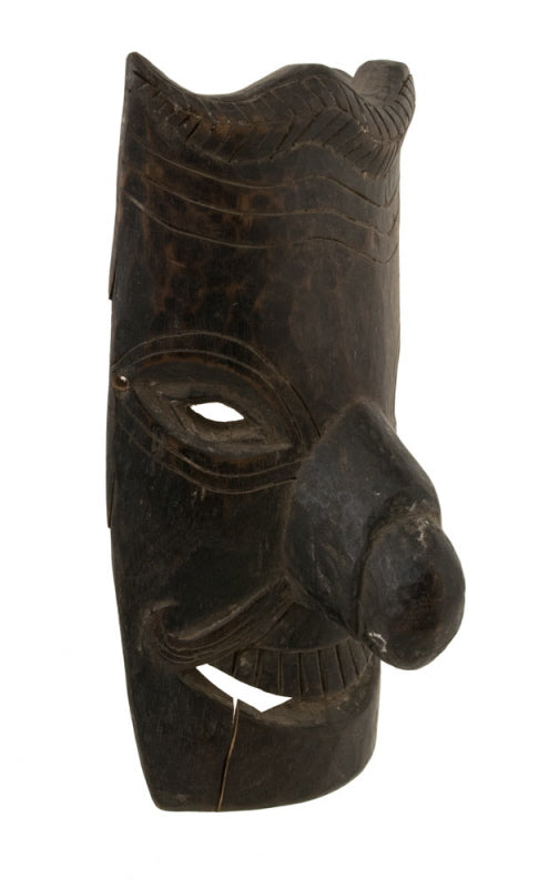 Masque Tibétain Népalais – Art De L’Himalaya – Bois