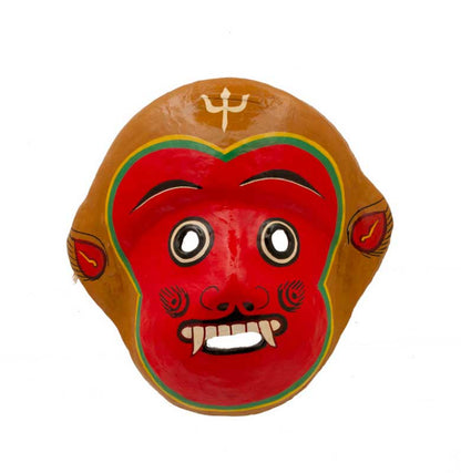 Masque Hanuman De Danse Ethnique – Masque Népalais Du Festival Indra Jatra