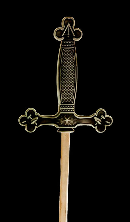 Épée Dague Franc-Maçon en Acier – Symboles Maçonniques