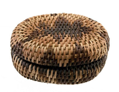 Boîte À Bijoux Ovale En Vannerie Nito – Artisanat Mangyan Des Philippines