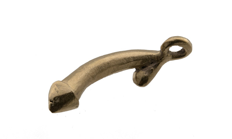 Porte-Clé Zizi En Laiton – Création Artisanale Du Cameroun