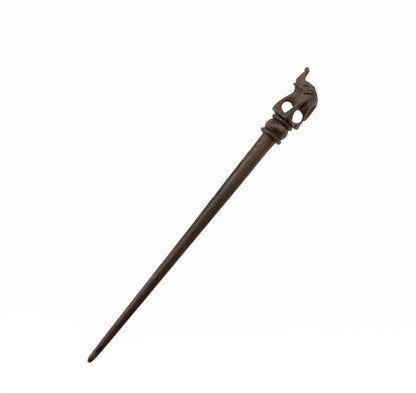 Pic à cheveux éléphant ethnique en bois fait main – Accessoire artisanal