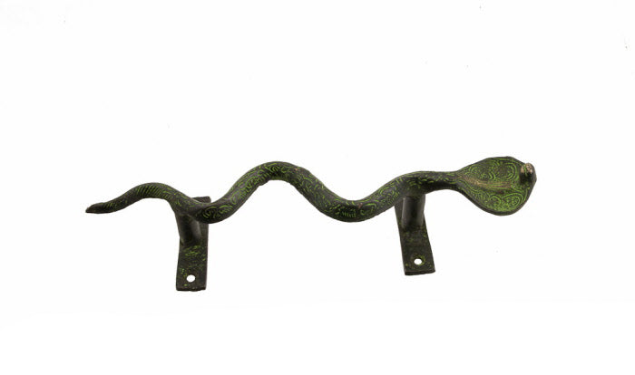 Poignée De Porte Cobra En Alliage De Cuivre – Artisanat Indien