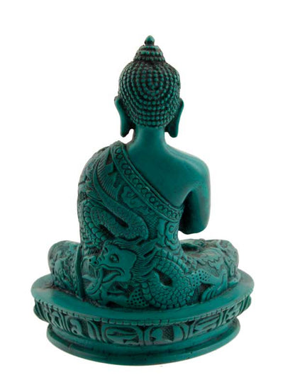 Statue Bouddha Dhyani Amoghasiddhi en Résine 13,5 cm – Artisanat du Népal