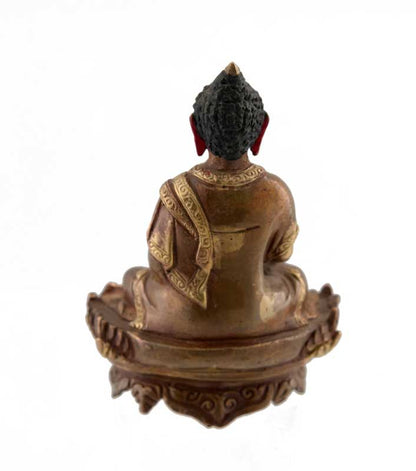 Statue tibétaine de Bouddha Akshobhya en bronze – Bouddha de la sagesse immuable