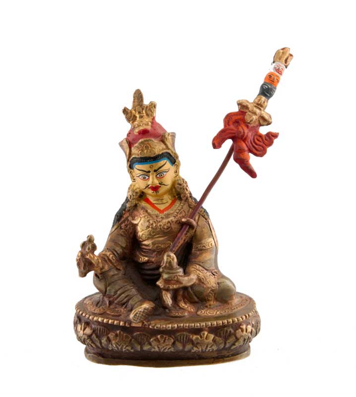 Statue de Guru Rinpoche Padmasambhava en bronze – Maître fondateur du bouddhisme tibétain