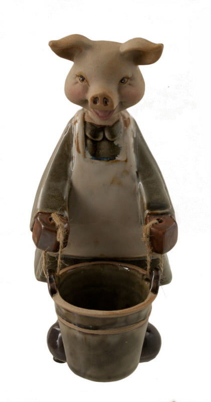 Vide-Poche Cochon en Céramique – Statuette Décorative