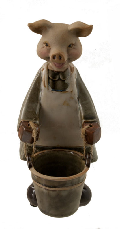 Vide-Poche Cochon en Céramique – Statuette Décorative