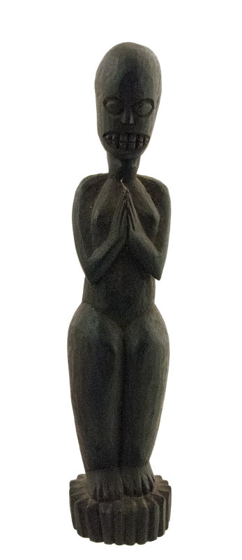 Statue votive tribale Namasté – Statue de protection spirituelle du Népal