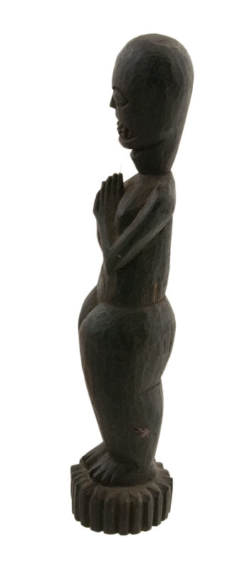 Statue votive tribale Namasté – Statue de protection spirituelle du Népal