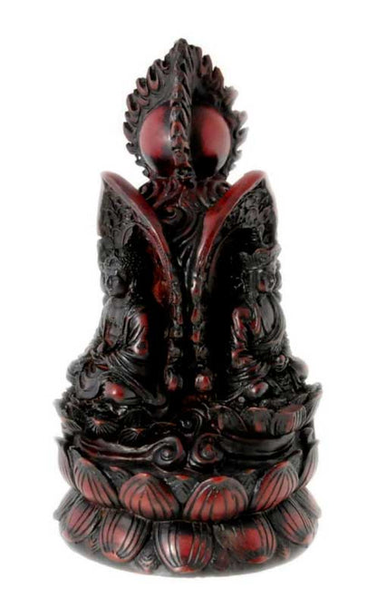Stupa Tibétain 18 Cm En Résine – Cinq Bouddhas Dhyani Du Népal