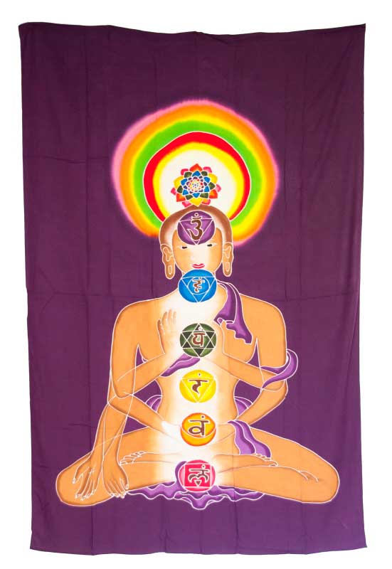 Batik Chakra Connexion – Peinture Artisanale sur Coton de Bali