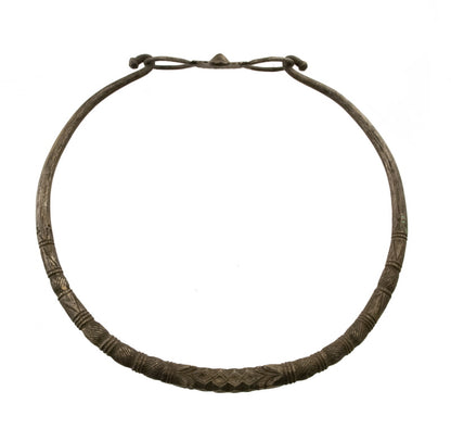 Collier Ethnique Hansuli – Ancienne Torque Tharu Du Népal