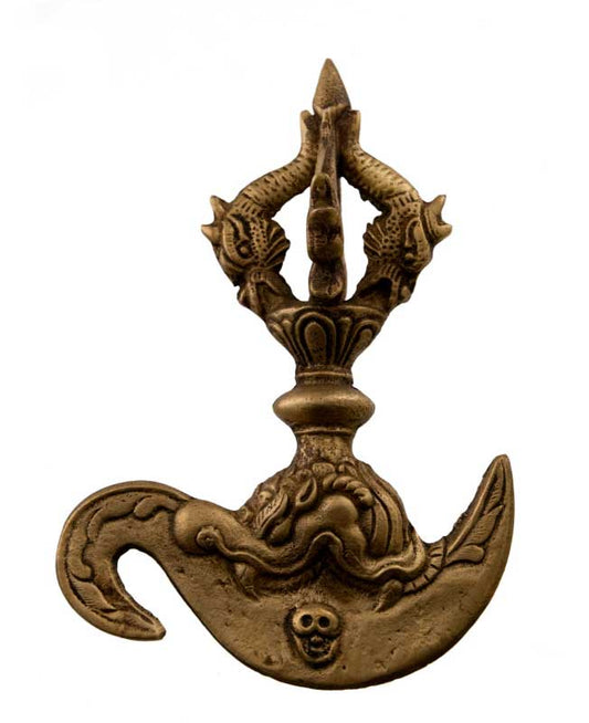 Kartika (Drigug / Trigug) – couteau rituel bouddhiste tibétain en laiton