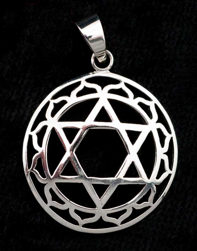 Pendentif Étoile de David en Argent 925 – Sceau de Salomon