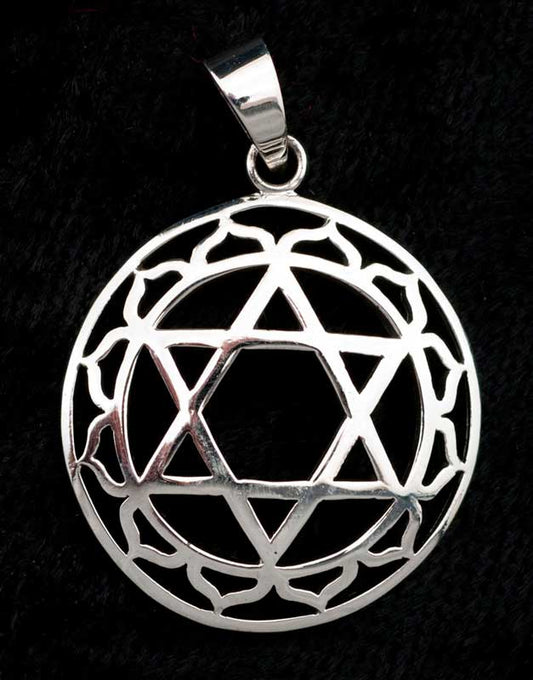 Pendentif Étoile de David en Argent 925 – Sceau de Salomon
