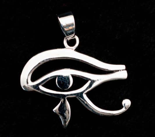 Pendentif Œil d’Horus en argent massif 925 – Bijou de l’Égypte ancienne