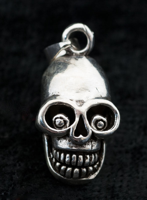 Pendentif Tête de Mort en Argent Massif 925 – Bijou Ethnique Artisanal