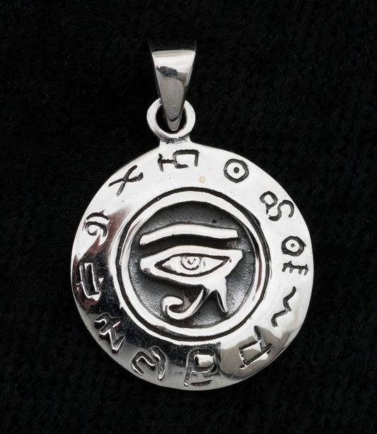 Pendentif Œil d'Horus en argent 925 – Symbole protecteur de l'Égypte ancienne