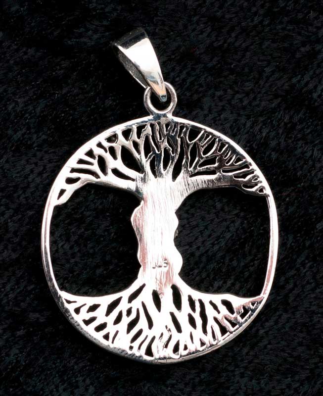 Pendentif Arbre de Vie couple amants enlacés en argent 925 – Bijou symbolique d’amour et d’éternité
