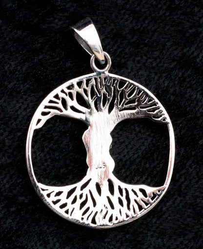 Pendentif Arbre de Vie couple amants enlacés en argent 925 – Bijou symbolique d’amour et d’éternité