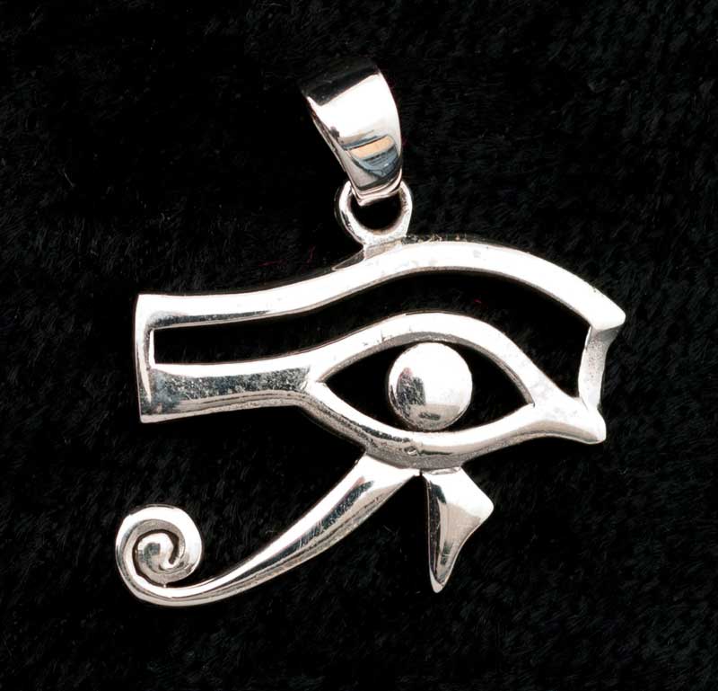 Pendentif Œil d’Horus en argent massif 925 – Bijou de l’Égypte ancienne