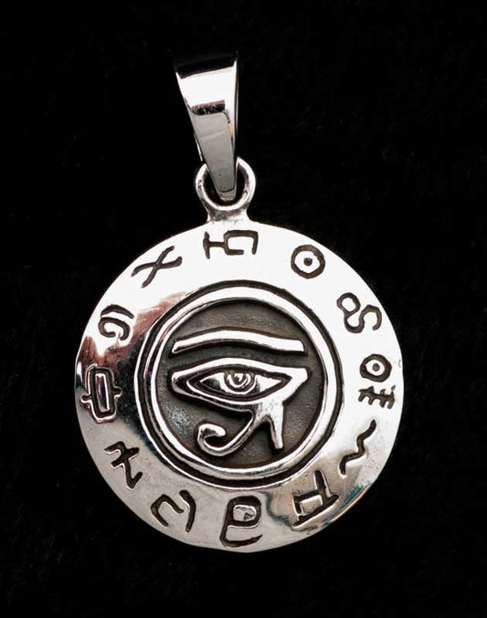 Pendentif Œil d’Horus en argent 925 – Symbole intemporel et raffiné