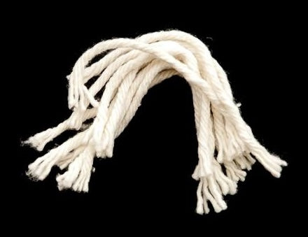 Lot de 5 mèches souples de 12 cm pour lampe à beurre bouddhiste (Dipa) – coton naturel