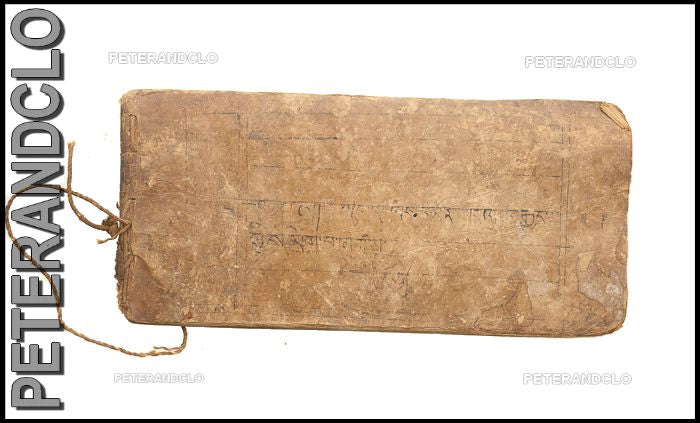 Ancien Livre de Prières Tibétain Bouddhiste – Manuscrit Rare de Tradition Tibétaine
