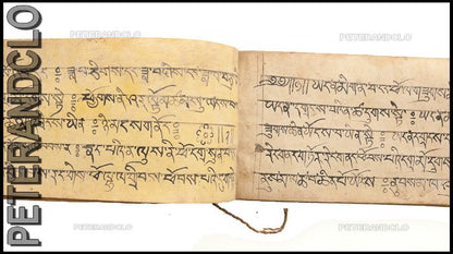 Ancien Livre de Prières Tibétain Bouddhiste – Manuscrit Rare de Tradition Tibétaine