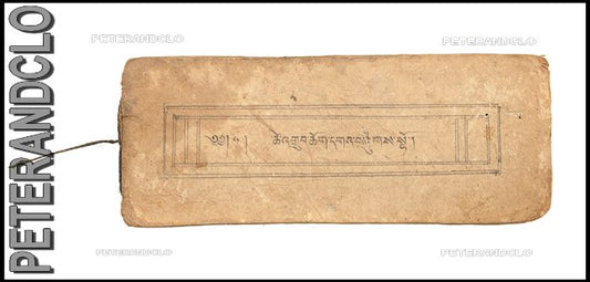 Ancien Livre de Prières Tibétain Bouddhiste – Manuscrit Traditionnel Rare