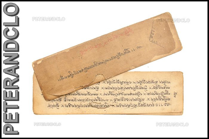 Ancien Livre de Prières Tibétain Bouddhiste – Manuscrit Traditionnel du Népal
