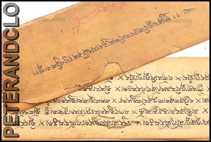 Ancien Livre de Prières Tibétain Bouddhiste – Manuscrit Traditionnel du Népal