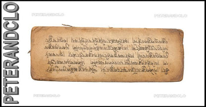 Ancien Livre de Prières Tibétain Bouddhiste – Manuscrit Rare en Écriture Outchen