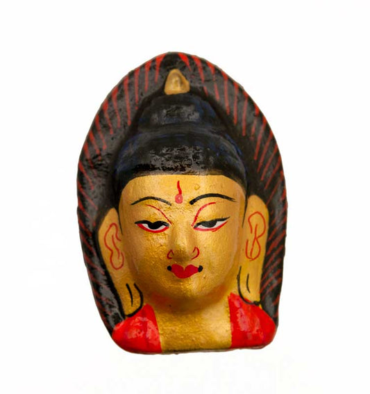 Magnet Bouddha Doré – Décoration Bouddhiste Tibétaine Artisanale Du Népal