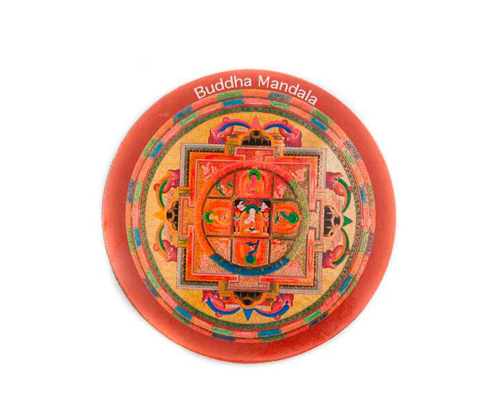 Magnet Bouddha Mandala – Symbole Spirituel Du Bouddhisme Tibétain