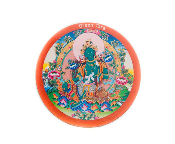 Magnet Green Tara Verte – Déité Bouddhiste Tibétaine Du Népal