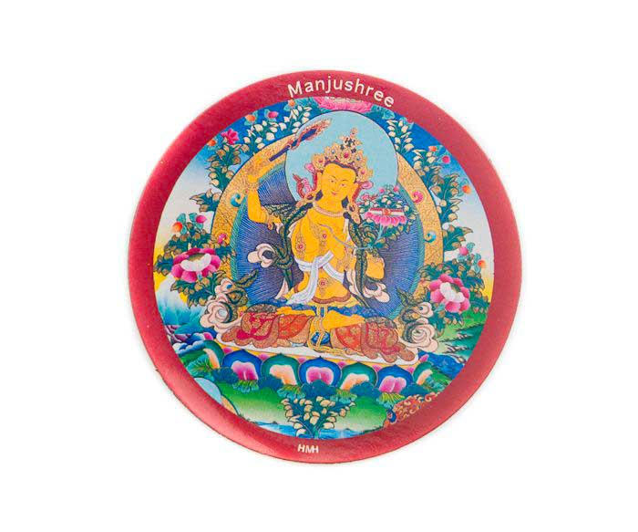 Magnet Manjushree – Déité De La Sagesse Du Bouddhisme Tibétain