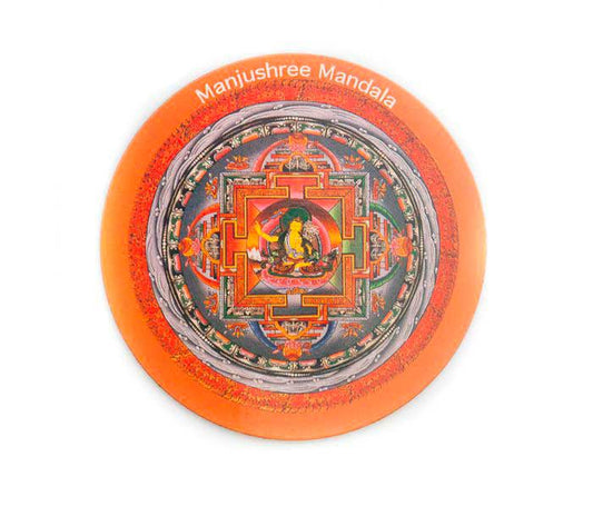 Magnet Mandala Manjushree – Symbole De Sagesse Du Bouddhisme Tibétain