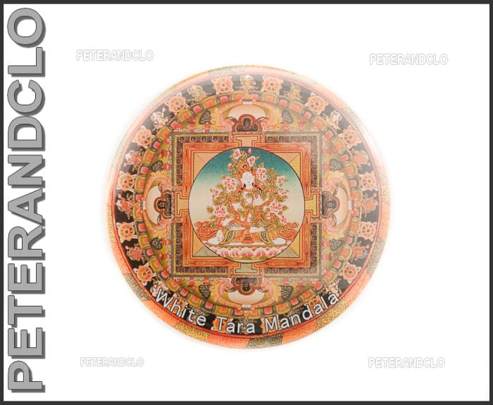 Magnet Mandala Tara Blanche – White Tara Bouddhiste Tibétaine Du Népal