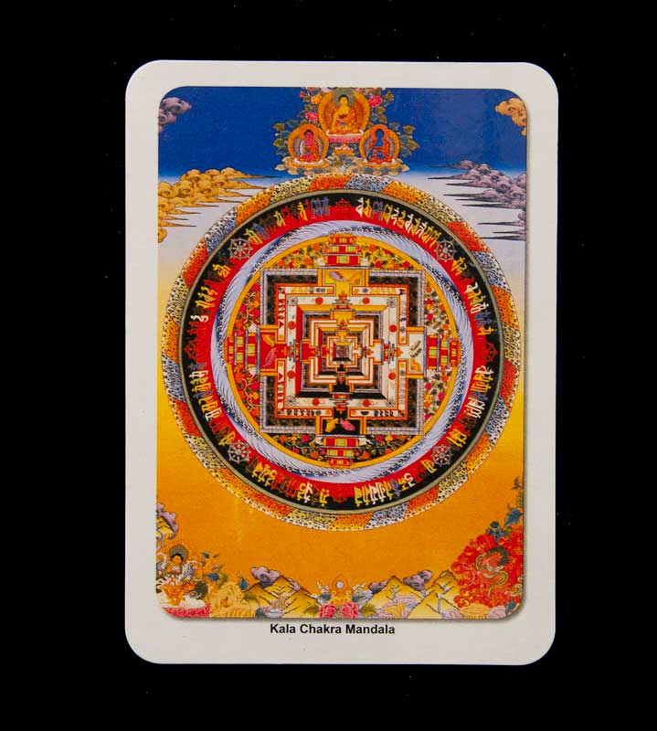 Magnet Mandala Kalachakra – Symbole Sacré Du Bouddhisme Tibétain
