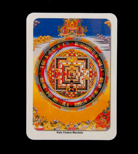 Magnet Mandala Kalachakra – Symbole Sacré Du Bouddhisme Tibétain