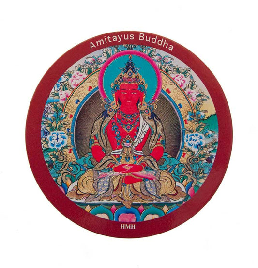 Magnet Bouddha Amitayus – Symbole De Longévité Du Bouddhisme Tibétain