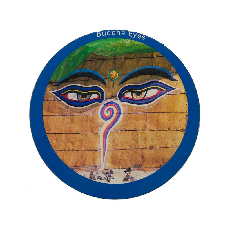 Magnet Yeux De Bouddha – Symbole De Sagesse Du Bouddhisme Tibétain