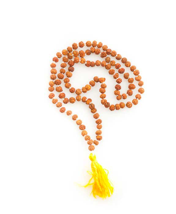 Mala Rosaire en Graines de Rudraksha Authentiques 6 mm – Chapelet Tibétain
