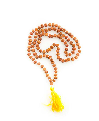 Mala Rosaire en Graines de Rudraksha Authentiques 6 mm – Chapelet Tibétain