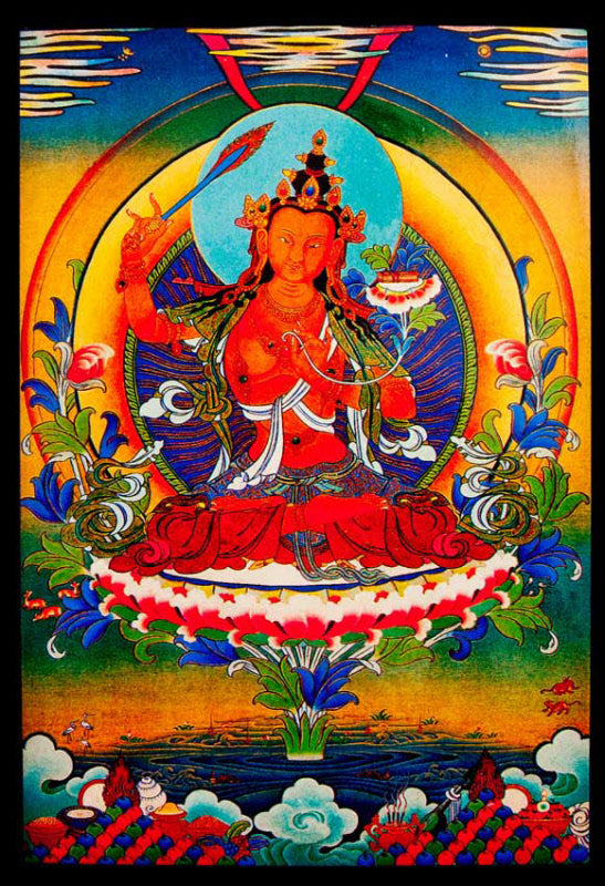 Carte Postale Bouddhiste Manjushri – Symbole De Sagesse Du Népal