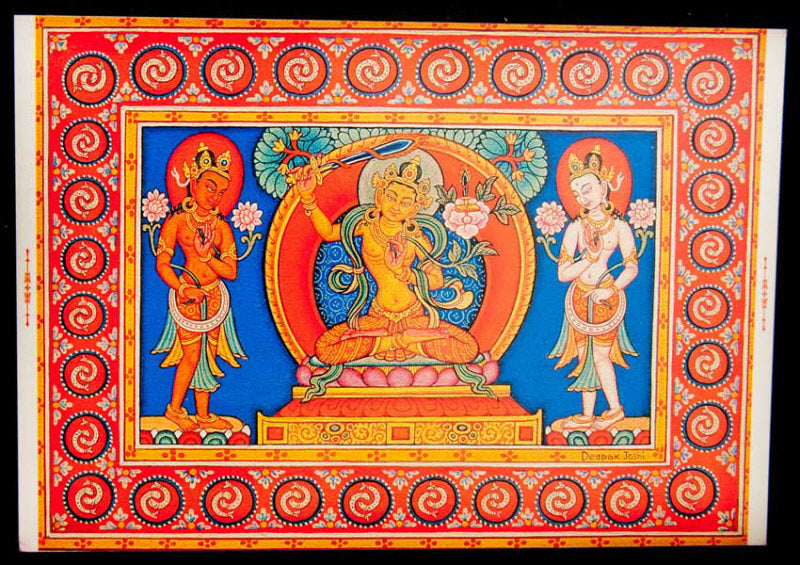 Carte Postale Manjushri Bouddhiste du Népal
