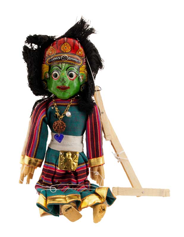 Marionnette Putali Ganesh Et Kumari – Artisanat Traditionnel Du Népal
