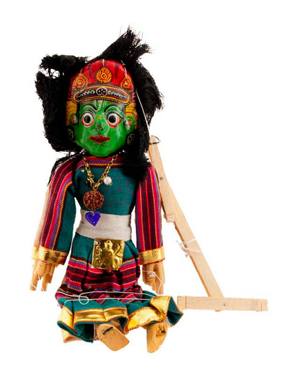 Marionnette Putali Ganesh Et Kumari – Artisanat Traditionnel Du Népal